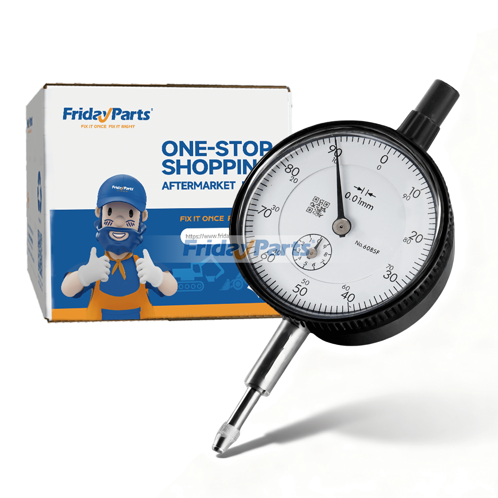 Dial Indicator 0-10mm X 0.01mm Grad - Replaces Mitutoyo 2046S