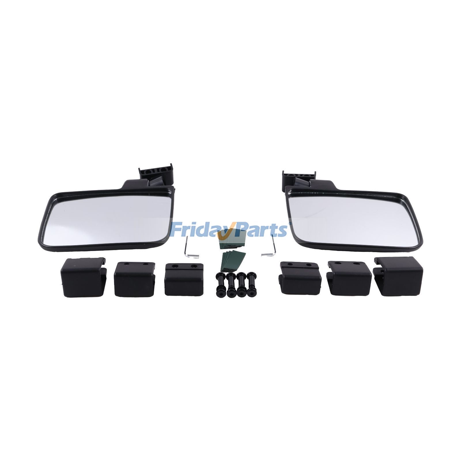 Golf Cart Mirror No-drilling Side Rear View Mirrors for EZGO Club Car Yamaha