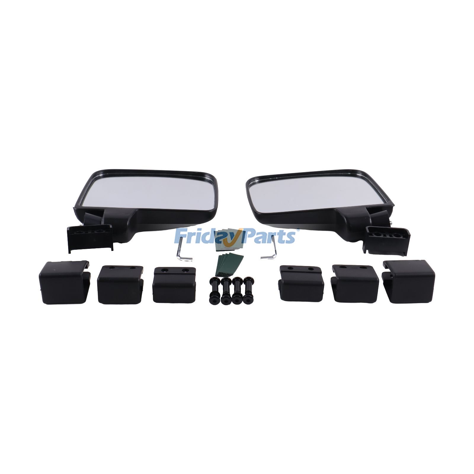 Golf Cart Mirror No-drilling Side Rear View Mirrors for EZGO Club Car Yamaha