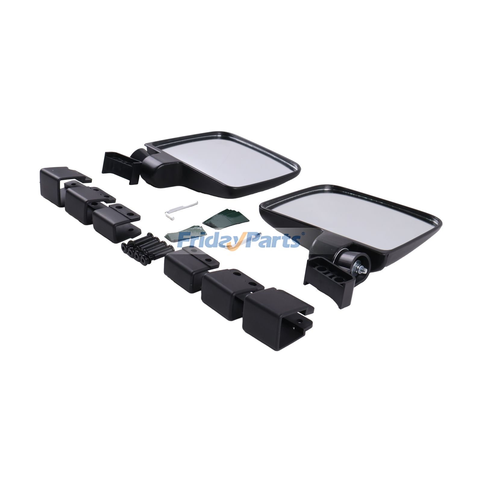 Golf Cart Mirror No-drilling Side Rear View Mirrors for EZGO Club Car Yamaha