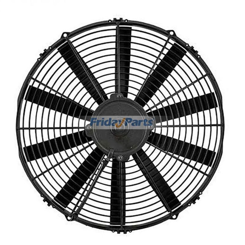 24V Aftermarket Spal VA08-BP51/C-23A 14" Condenser Fan Assembly for Truck