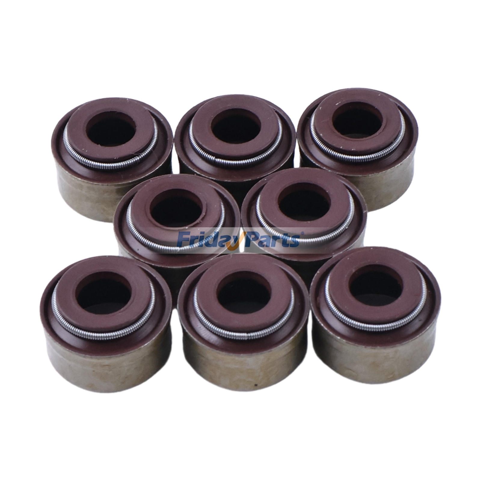 8 Pieces Valve Stem Seal 320/03533 for JCB Backhoe Loader 1400B 1550B 1600B 1700B 214 215 216 217 3C 3CX 3D