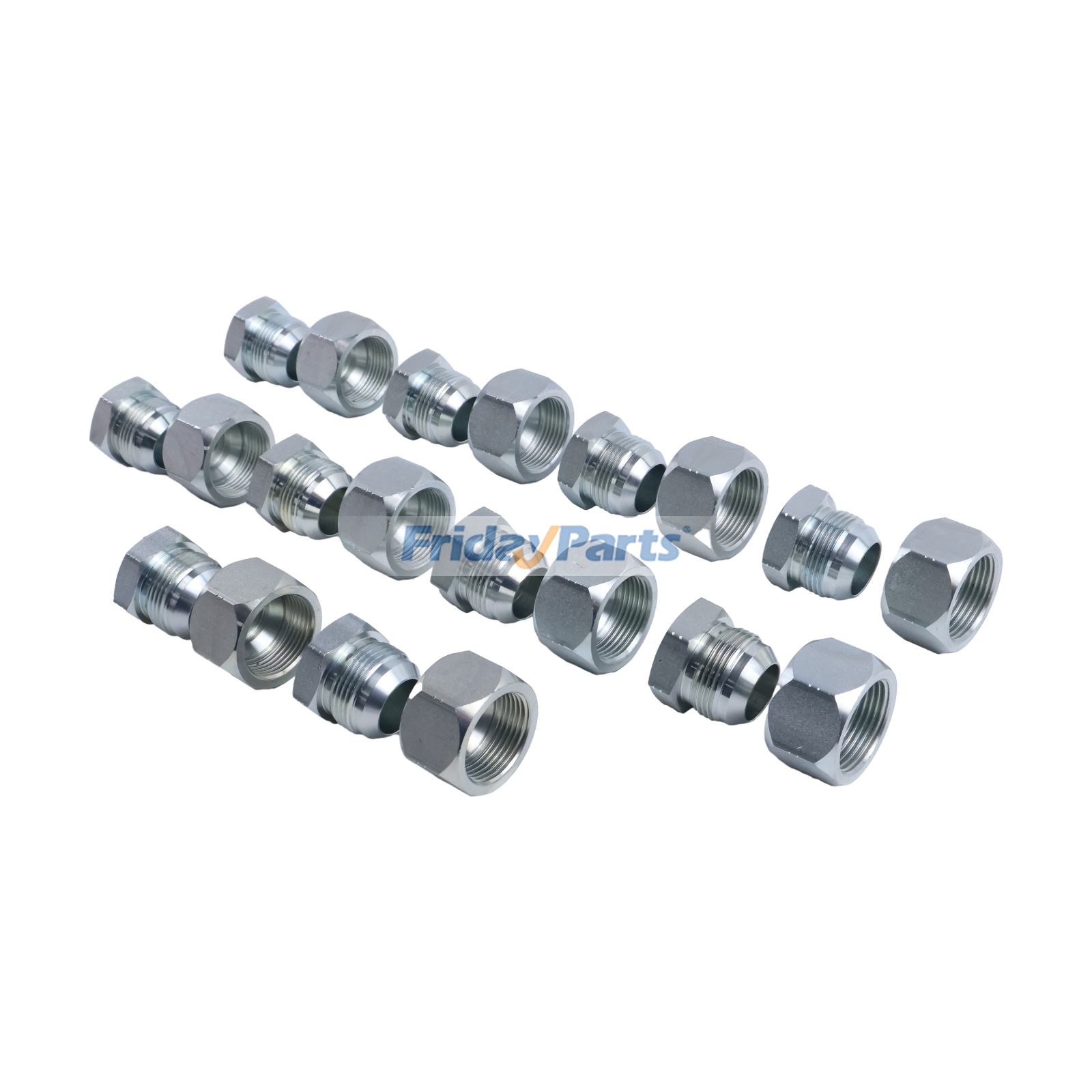 10 Pieces 1" JIC Cap and Plug Combo Hydraulic Fitting 2408-16 0304-C-16