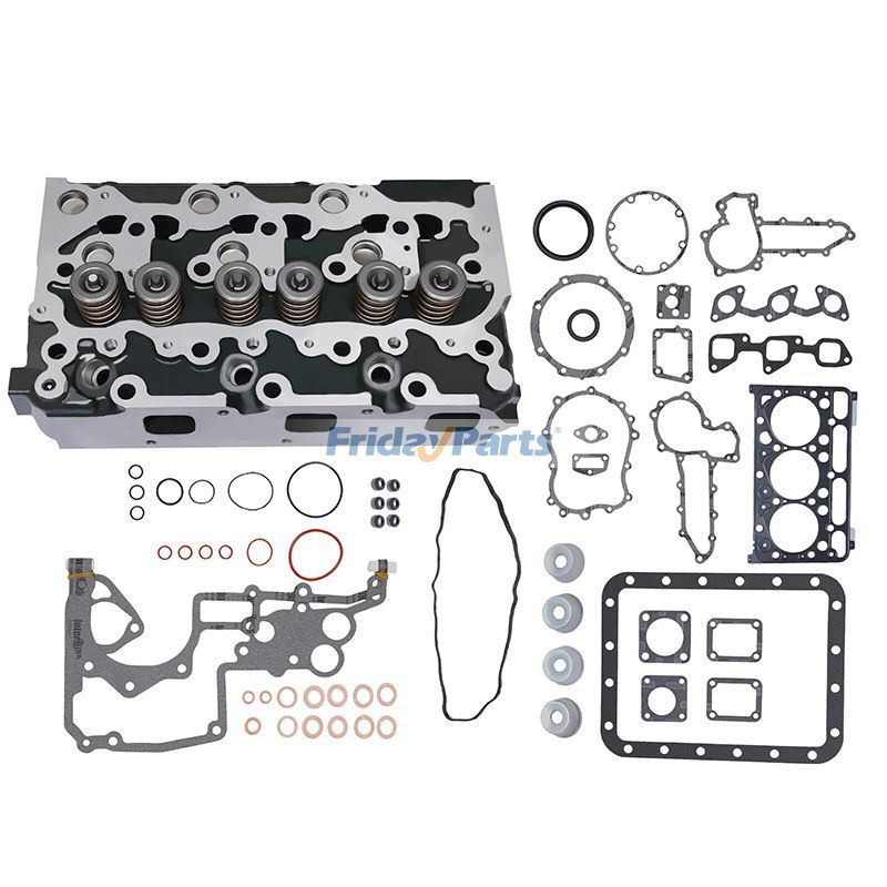 D1703 Engine Complete Cylinder Head With Full Gasket Kit for Kubota Tractor L3240 L3400 L3540 L3800 L39 Excavator KX91-3S2 KX91-3S2CA U35-3S2 U35-S2CA