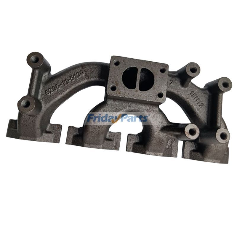 Exhaust Manifold 6205-11-5130 for Komatsu EGS65-5 S4D95LE-2 Cummins B3.3 Engine Doosan Daewoo 470 plus Skid Steer