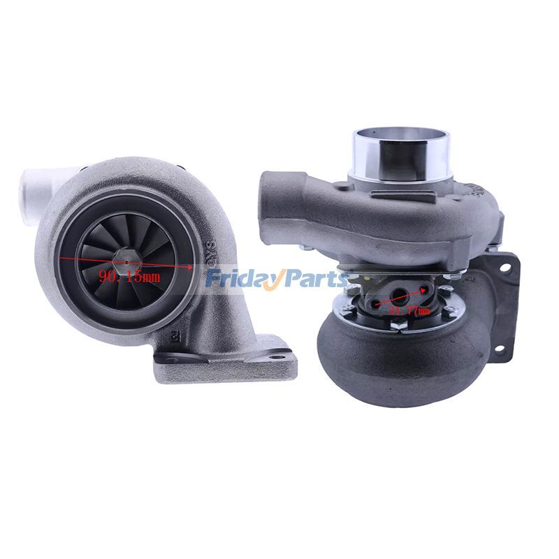 HITACHI用,JOHN DEERE用用ターボ TA3401 ターボチャージャー SE500252 466334-0004、ジョンディアエンジン 6414 6059 6068 5.9L 6.8L 6359D 6359T 6359 ローダー 544E 655B 544G 710D 用