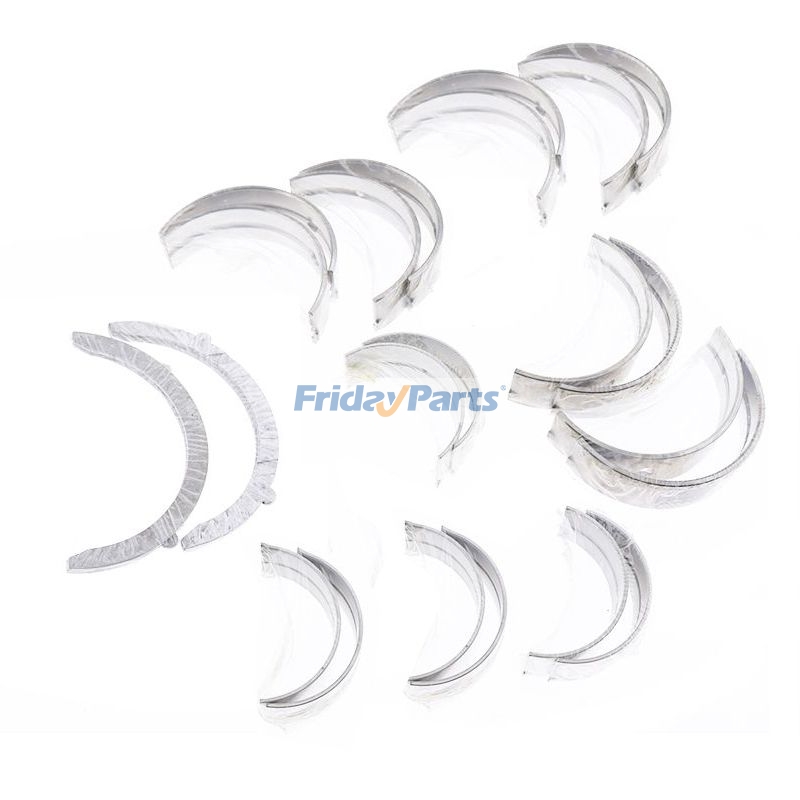 +0.25mm 1 Set Main & Con Rod Bearing & Thrust Plate 02928958 04270259 for Deutz Engine F3L1011F BF3L1011F BF3L2011 BF3M1011 BF3M1011F F3L1011