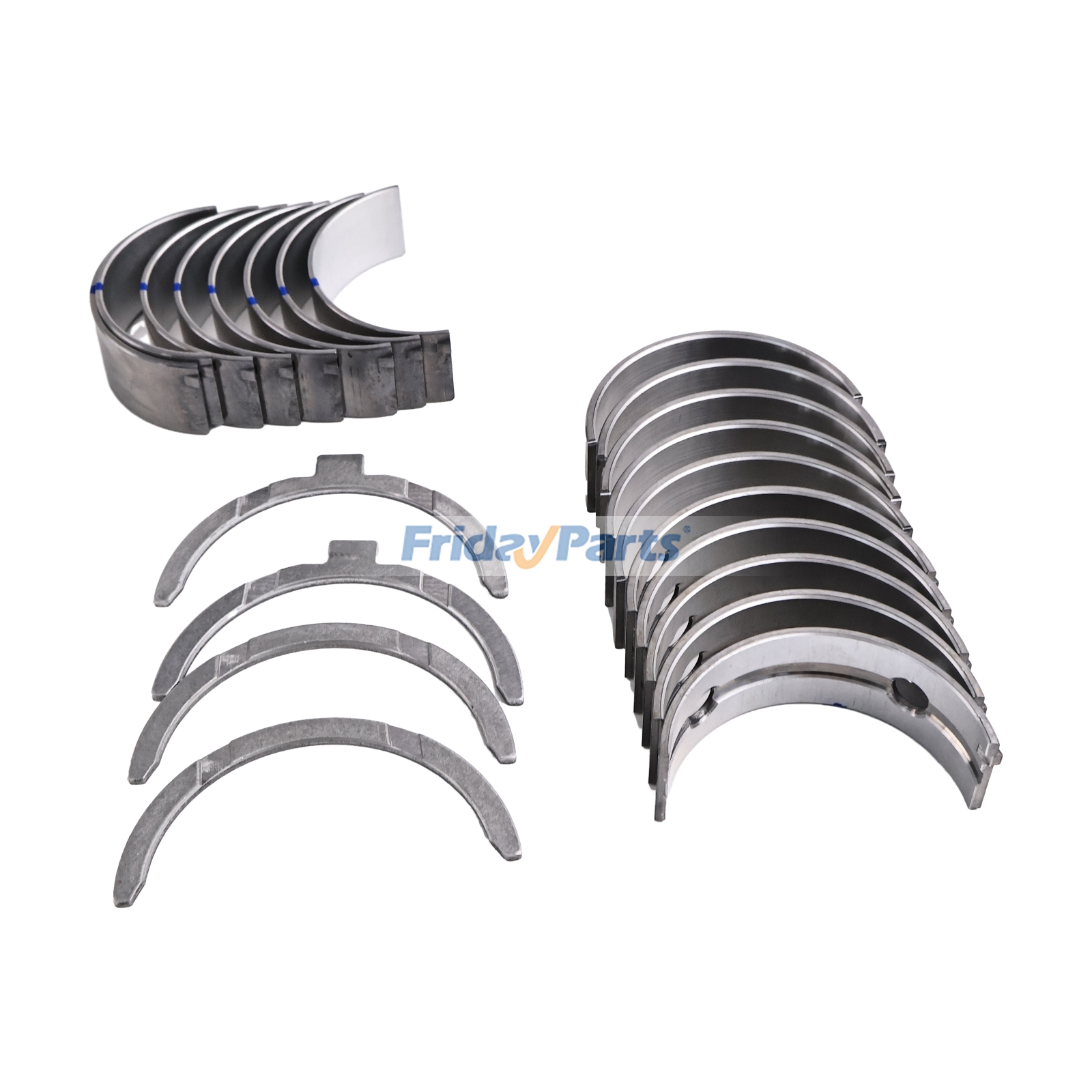 +0.5mm 1 Set Main & Connecting Rod Bearing With Thrust Washer 129150-23600 129001-02930 129150-02930 for Yanmar Engine 4TNV88