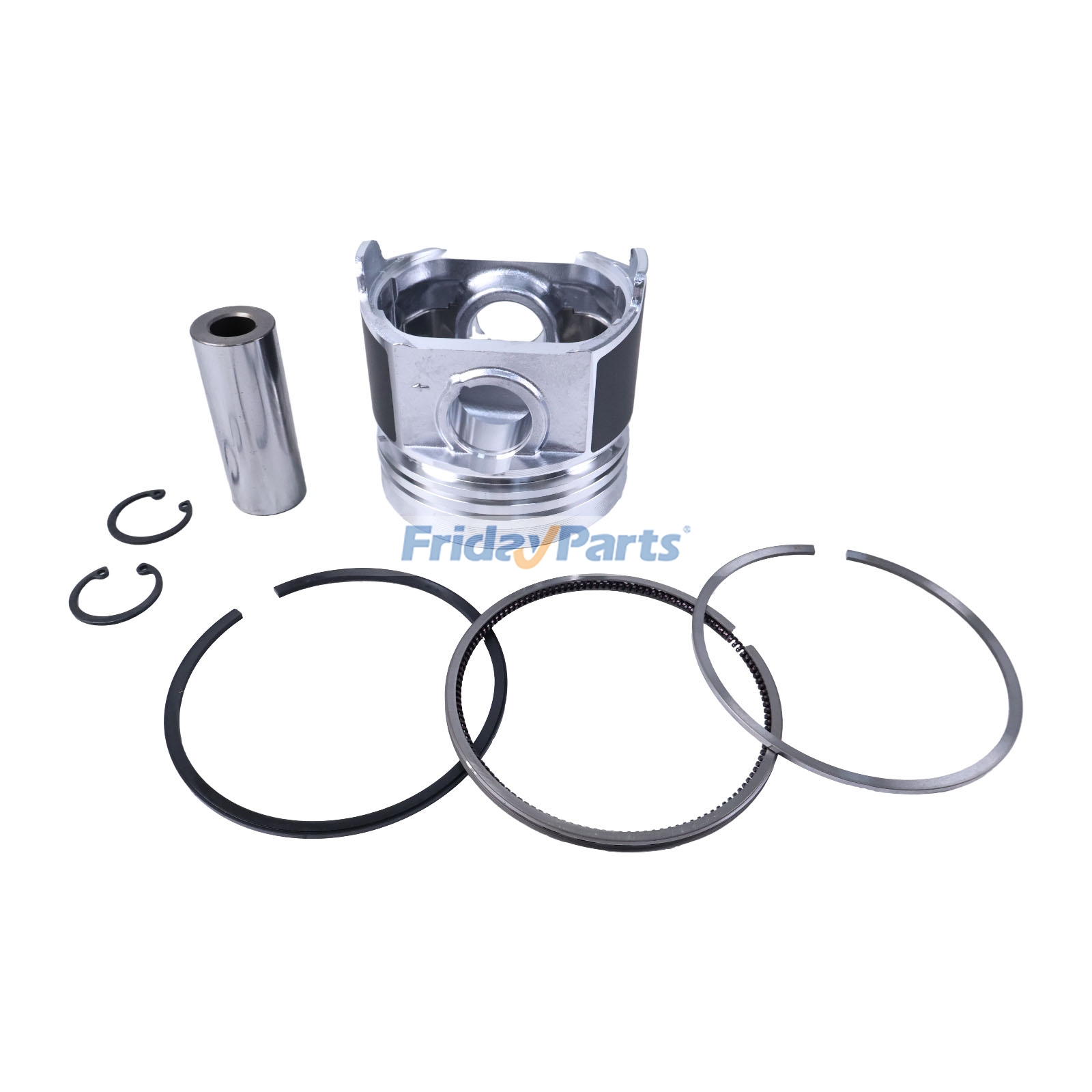 +0.5mm Indirect Injection Piston Kit 17331-21090 for Kubota Enigne V2203 D1703 Tractor L3300DT L3410DT L4200DT L4310DT M4900DT