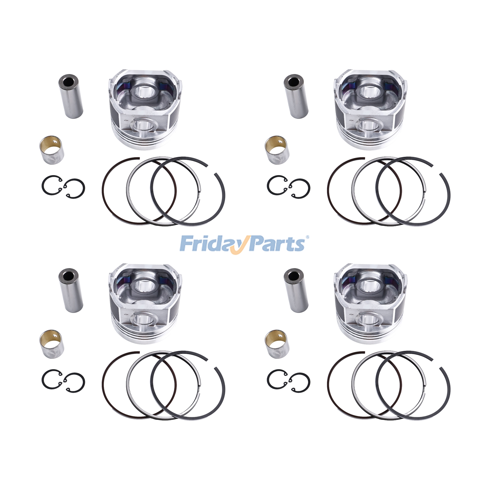 +0.5mm Piston Kit 1G466-21110 for Kubota Engine V2403