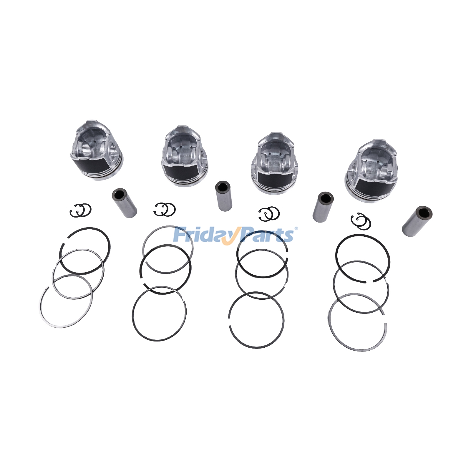 Piston Kit compatible with Engine,Loader,Tractor