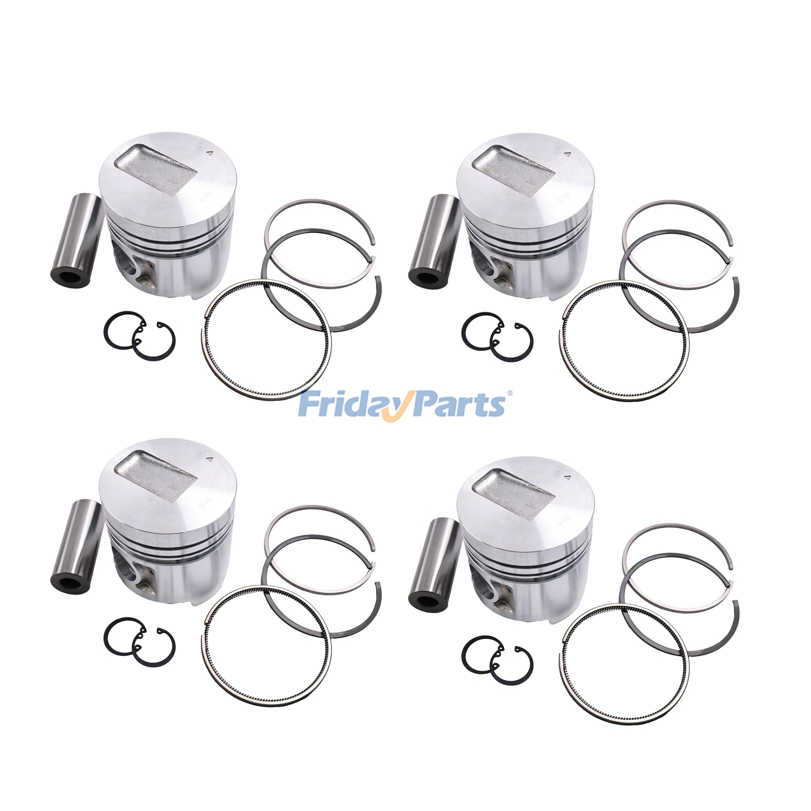 +0.5mm Piston Kit 32C17-00100 for Mitsubishi Engine S4Q S4Q2 S4Q2-T