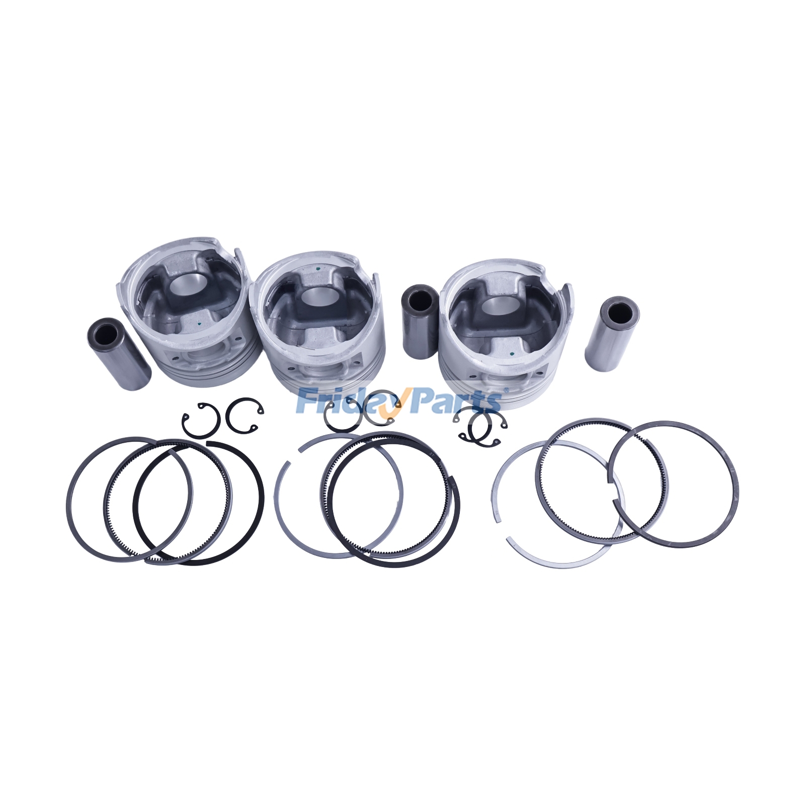 Kit de pistão +0,5 mm 8971768880 8970345740 para motor Isuzu 3LD1