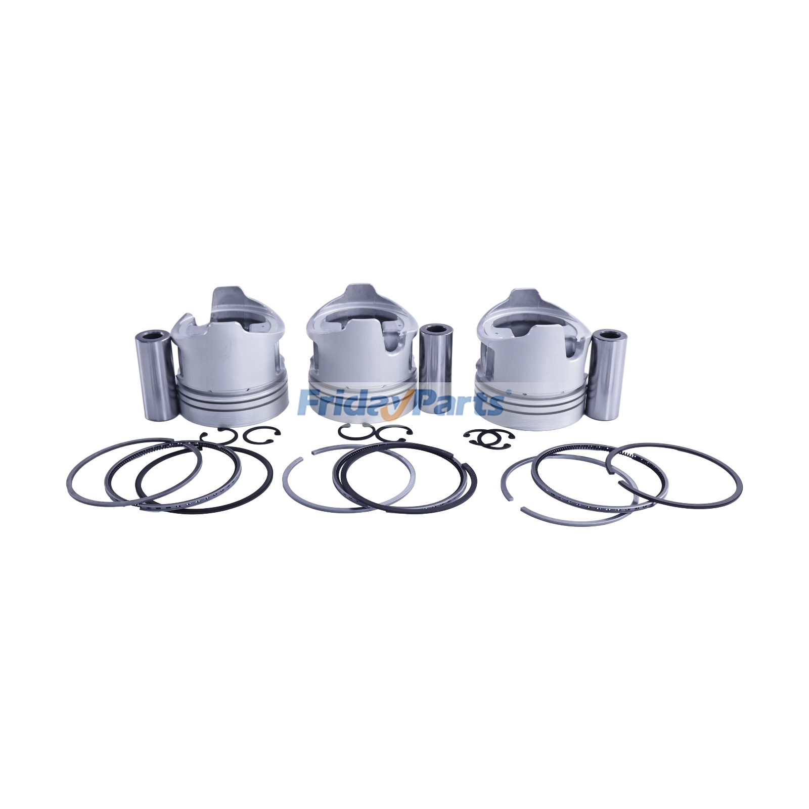 Kit de pistão +0,5 mm 8971768880 8970345740 para motor Isuzu 3LD1 FridayParts