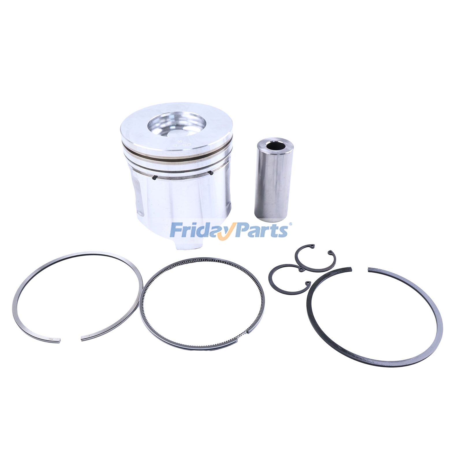 Kit de pistão e anéis +0,5 mm para motor Yanmar 4TNV106 4TNV106T Komatsu 4D106 PC95R-2 PW95R-2 PC110R-1 Escavadeira para Motor,Escavadora ,Carregadora 