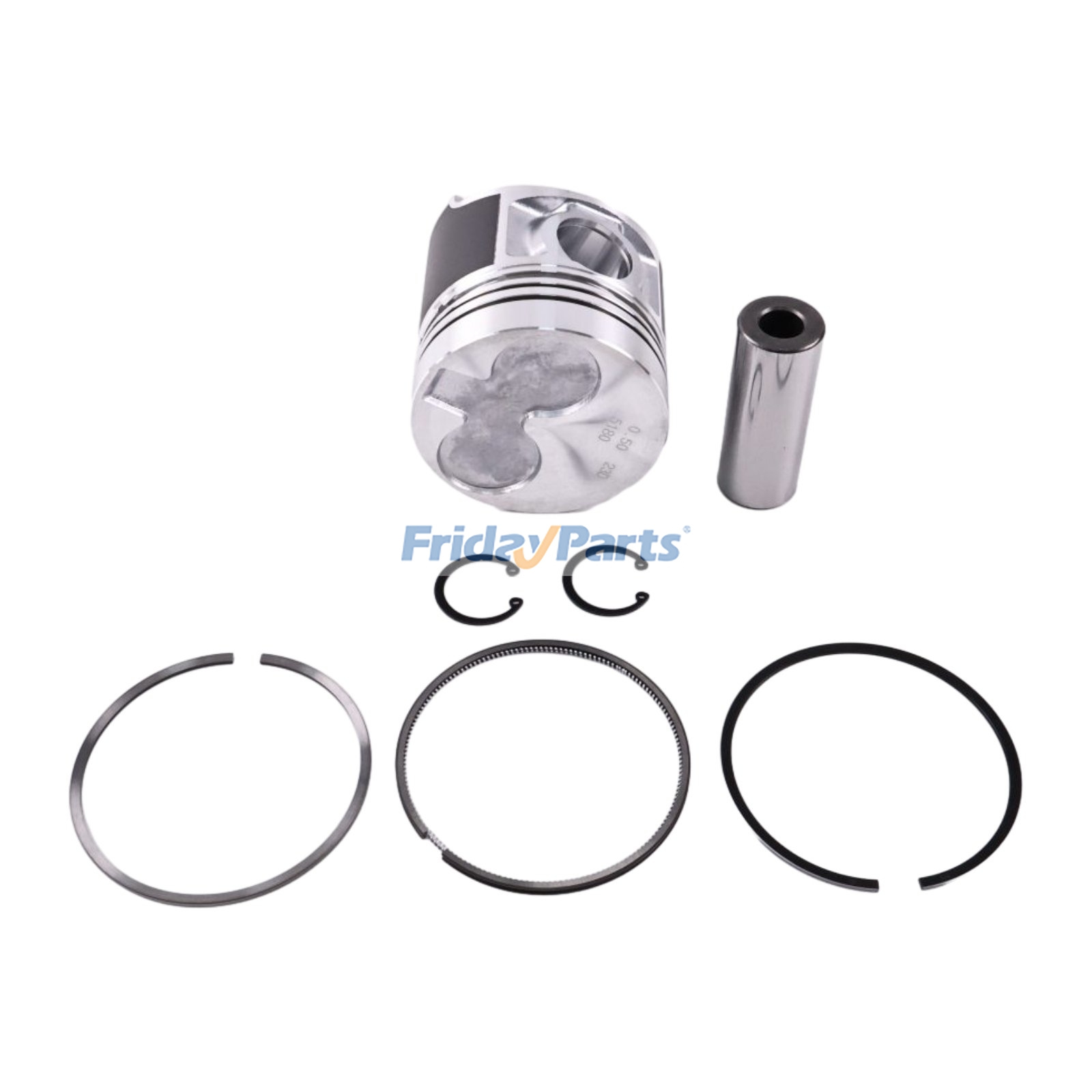 Kit piston +0,5 mm SBA115016805 pour chargeuse New Holland L140, L150, L160, L170, L175, L213, L215, L216, L218, L220, L465, L565, LS150, LX465, LX485 et LX565