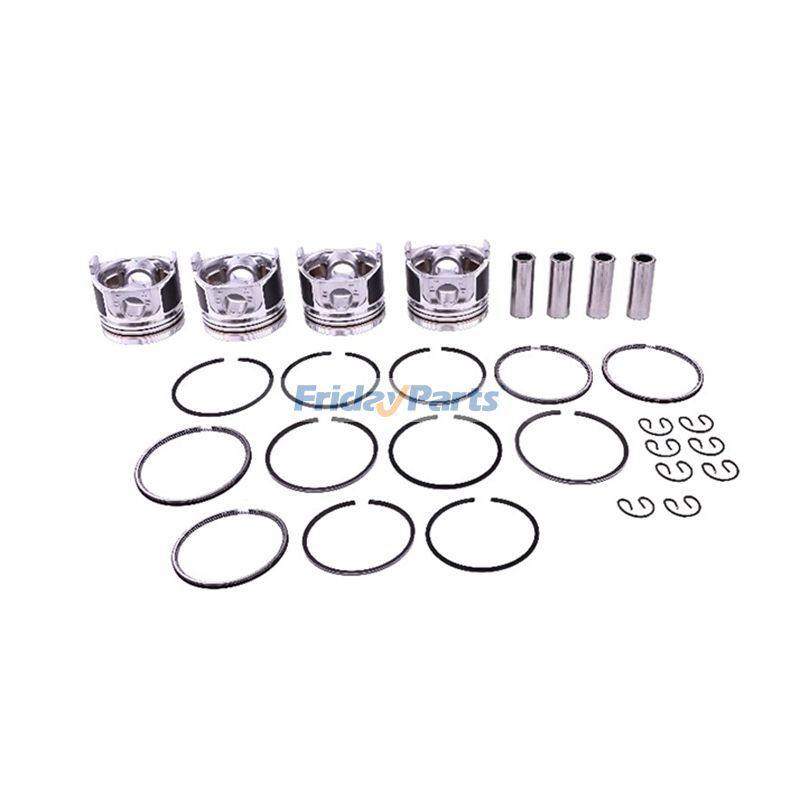 Conjunto de pistão de +0,5 mm 16060-21910 para escavadeira Kubota Engine D1105 V1505 KX41-2 KX61-2 KX71-3 KX91-2 para Escavadora 