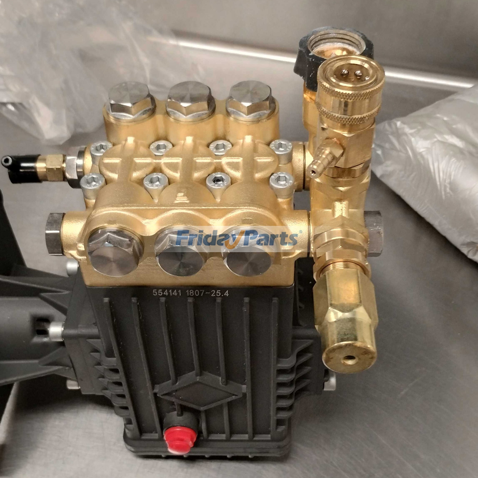 High-Performance Direct Drive Triplex Plunger Pump 4000 PSI 4.0 GPM 1" Hollow Forged Brass Head 3400 RPM