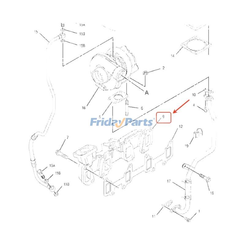 Manifold for Engine,Loader