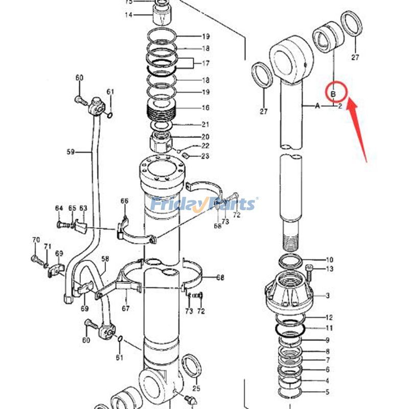Boom Bushing 3554 3754D 200LC for Excavator