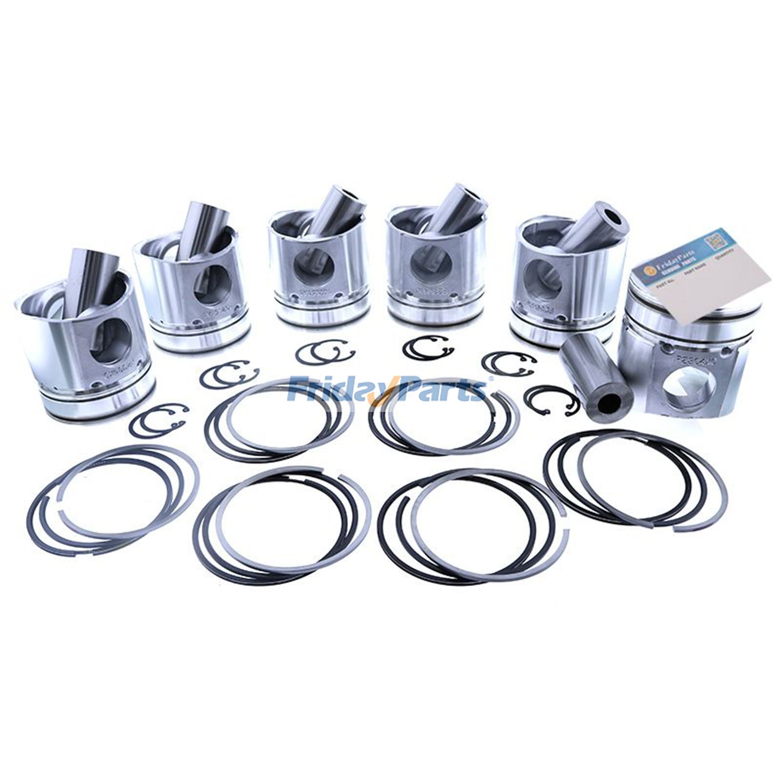 0.25MM Piston Kit 6127-31-2140 for Komatsu Engine S6D155