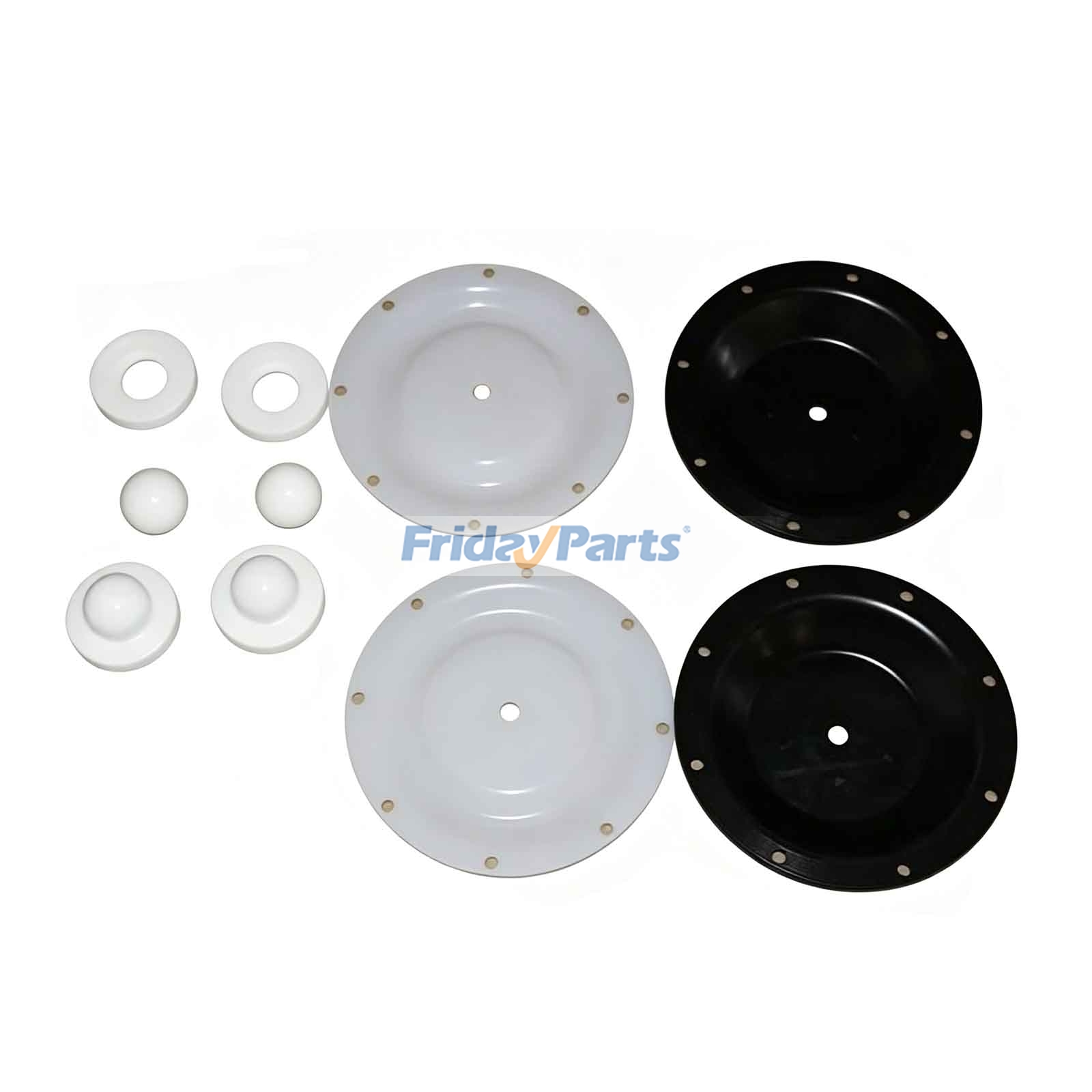 1 1/2" Diaphragm Fluid Section Repair Kit 476.182.635 for Sandpiper AODD Accessory Pump