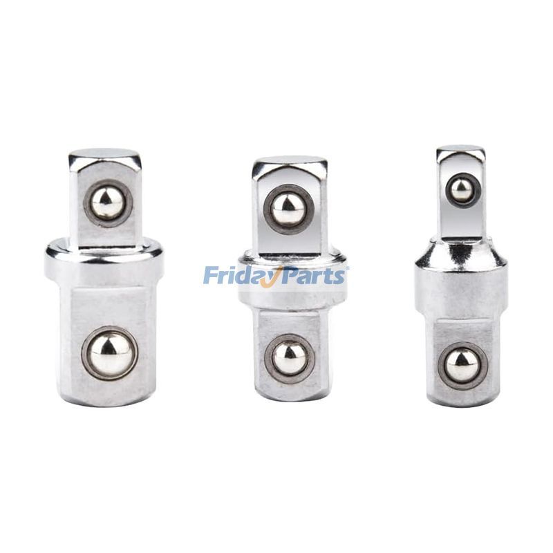 1/2" 1/4" 3/8" Double Head External Internal Hexagonal Connector Square Drive Adapter Kit for Electric Wrench Hand Tool Drill