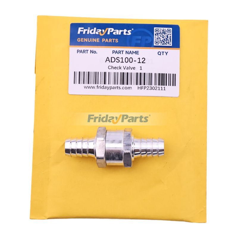 12mm One Way Check valve for Gas Bio Fuel Line ID or about 7/16" - 1/2"