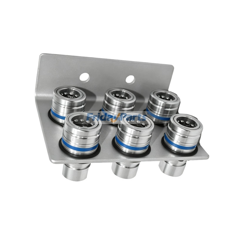 Cuerpo de 1/2" Acoplamiento hidráulico de liberación rápida NPT de 1/2" y soporte de montaje desmontable TL39B-6 para Tractor