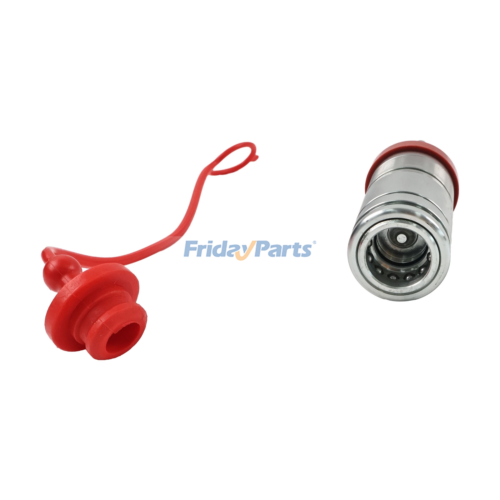 1/2" Body 3/8" BSPP Female Coupling with Dust Cap compatible with Excavator,Loader