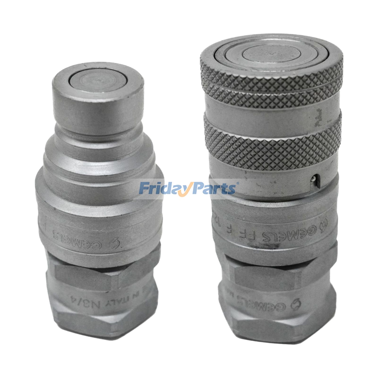 1/2" Body x 3/4"-16 UNF Thread Hydraulic Quick Connect Coupler Set - Replaces Summit FF12-08S