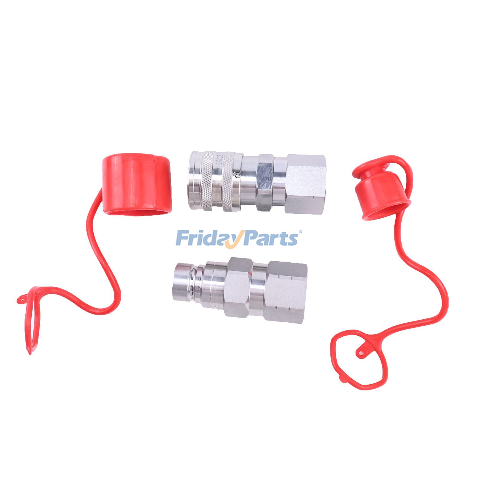 1/2" Flat Face Hydraulic Quick Connect Couplings Set With Dust Caps Skid Steer in Stock in China,USA