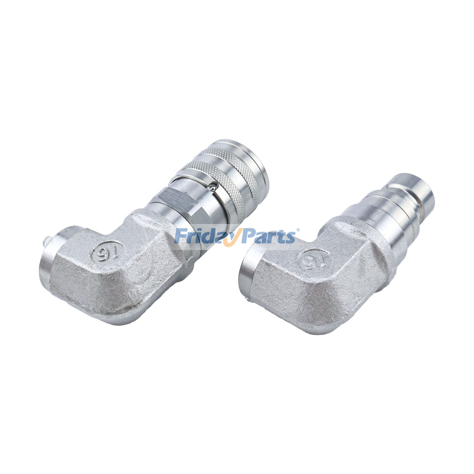 1/2 NPT Flat Face Hydraulic Quick Coupler Elbow For BOBCAT Others