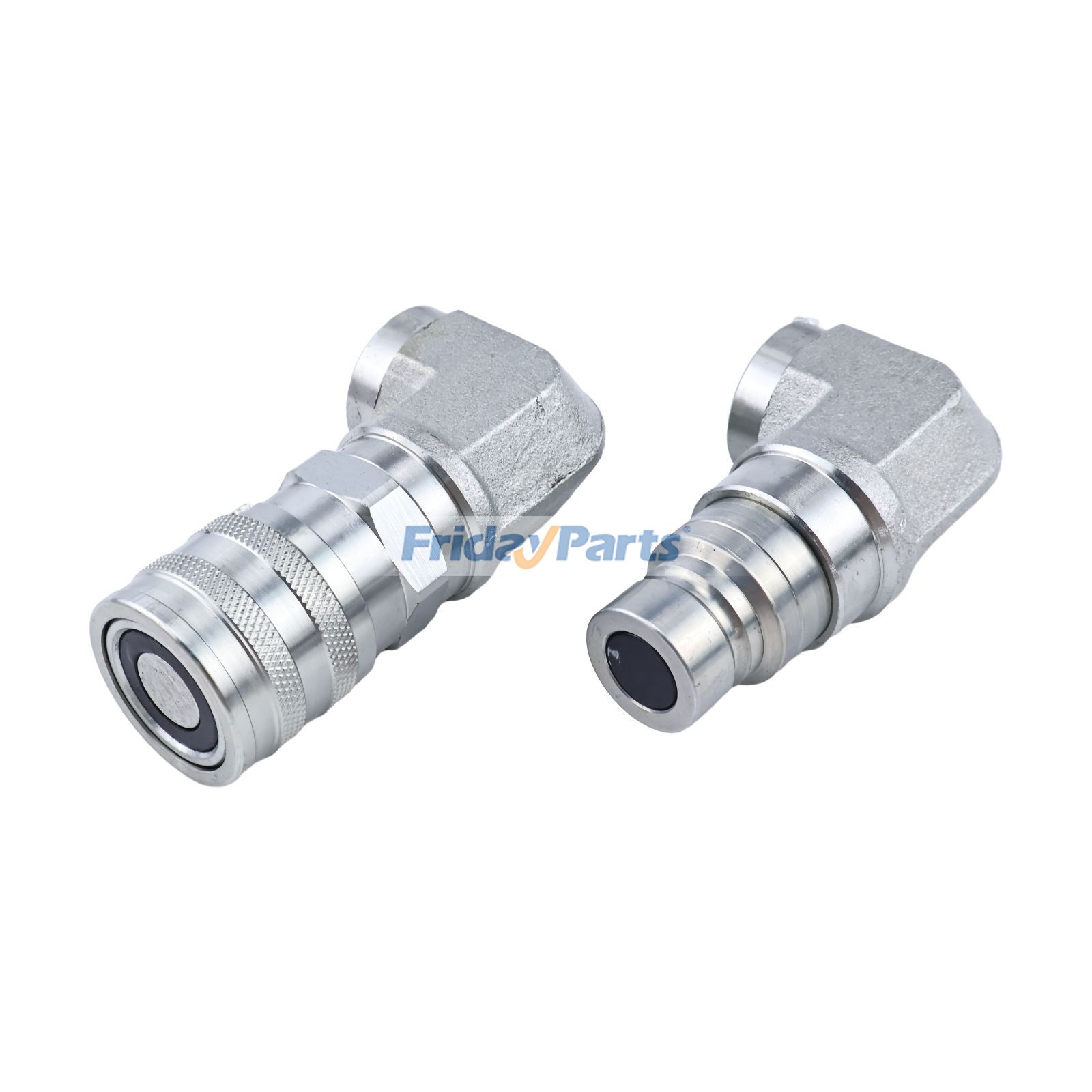  1/2 NPT Flat Face Hydraulic Quick Coupler Elbow For BOBCAT