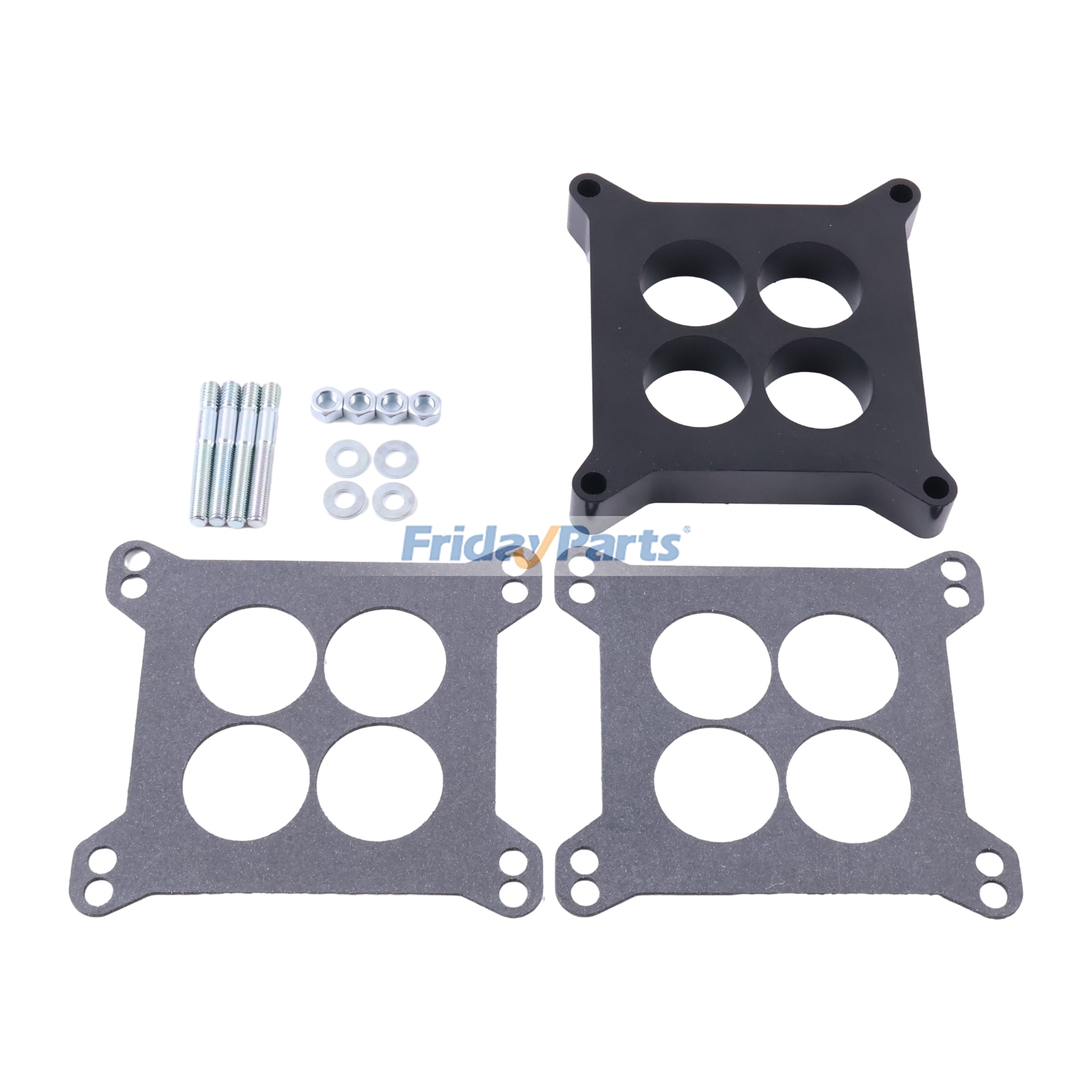 FridayParts 1/2" Ported Phenolic Carburetor Spacer with Gasket