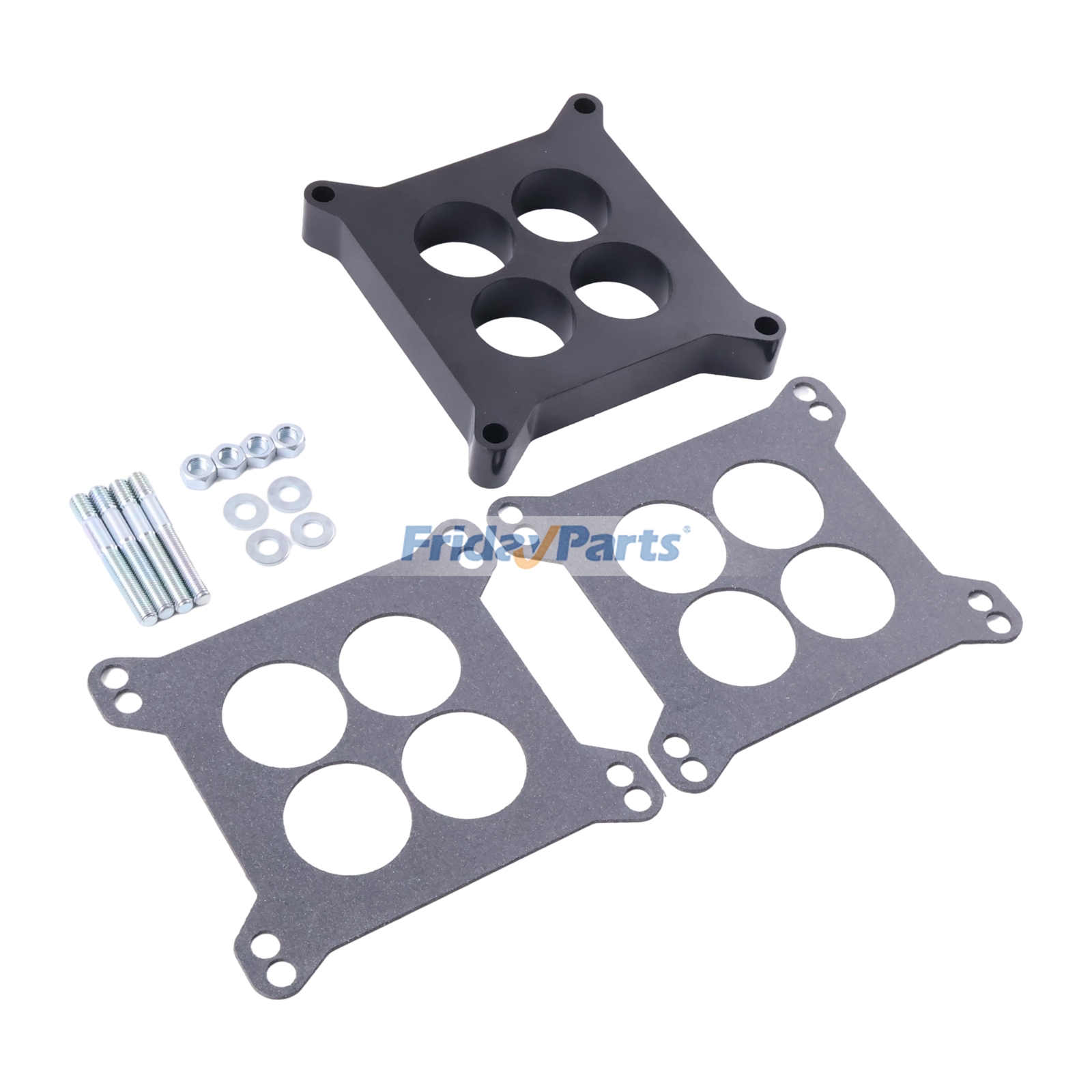 1/2" Ported Phenolic Carburetor Spacer with Gasket 4150/4160 for Holley Chevy 4BBL SBC BBC