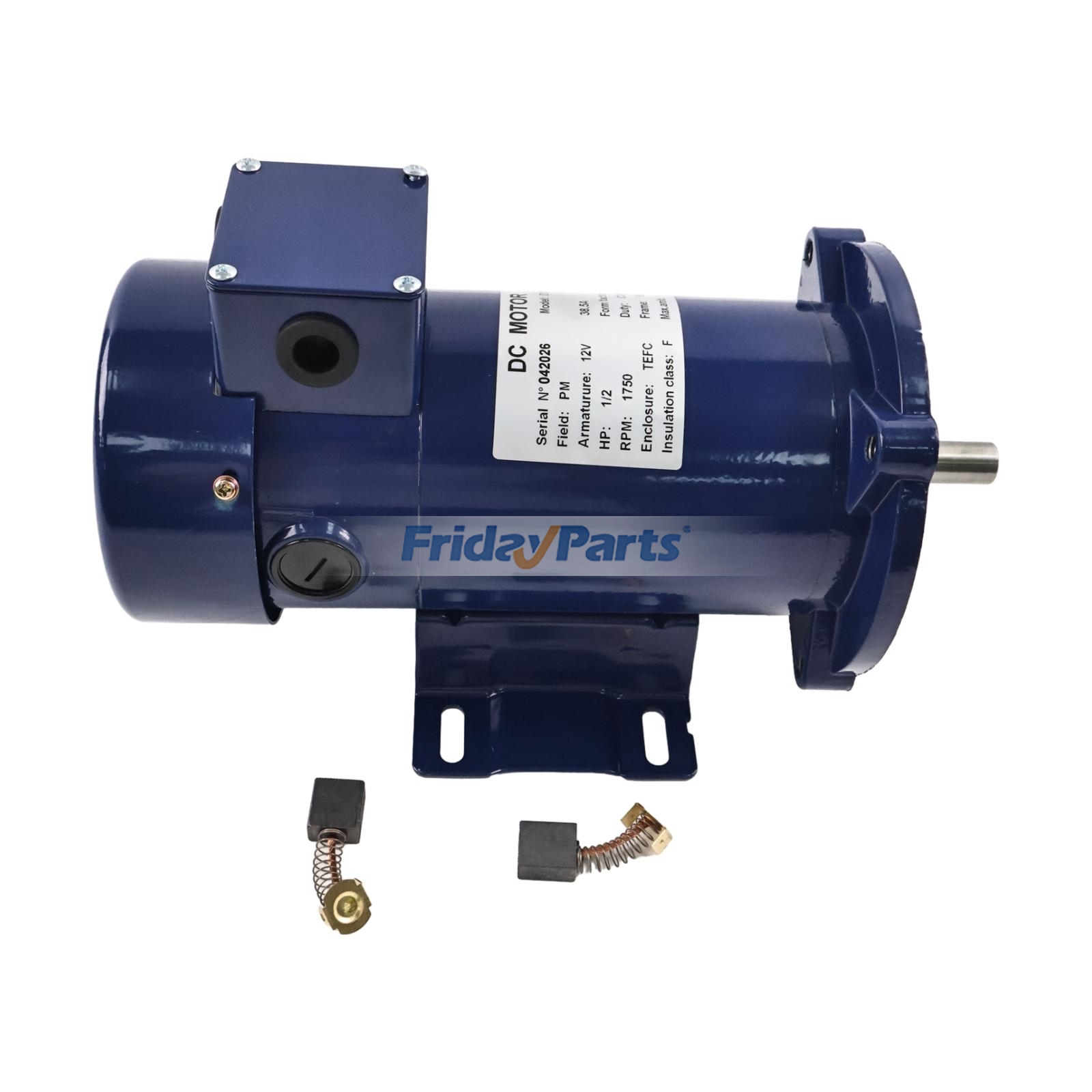 Silnik prądu stałego TEFC 1/2HP 12V 39A 56C 1750 obr./min zamiennik dla Hallmark MD0505Edla Dla Innych Marek