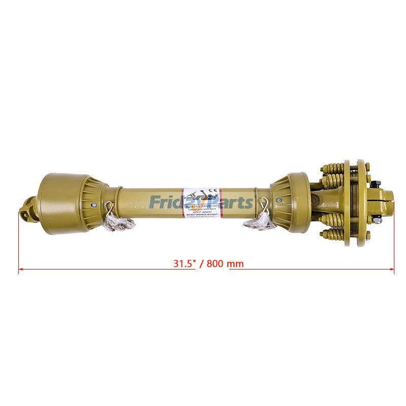 Mower,Tractor,Other Agricultural Equipment PTO Shaft Driveshaft for 1-3/8" x 6 Spline Both Ends 31.5"-41" Length Series 4