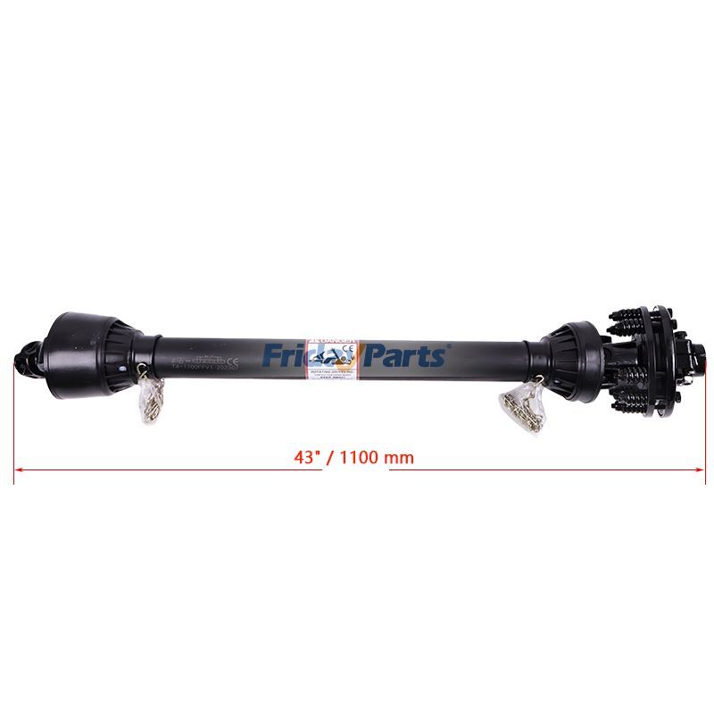 PTO Shaft Driveshaft for 1-3/8" x 6 Spline Both Ends 43"-59" Length Series 4 in Stock in China