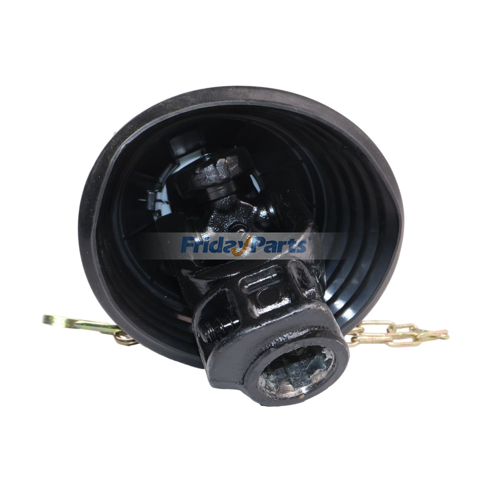 Línea de transmisión de toma de fuerza de la serie 3 de 1-3/8" x 6 estrías en ambos extremos, longitud de 40" a 55", para cortadora de césped y cultivadora de acabado