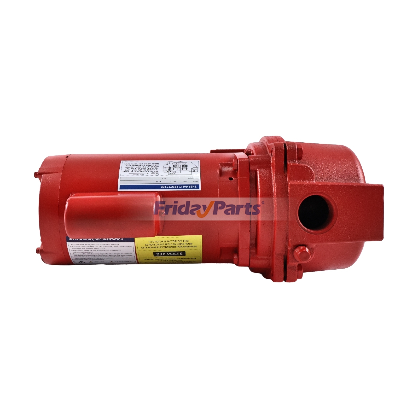 Bomba de riego de repuesto de 1,5 HP, 115 V, 230 V para Red Lion RL-SPRK150 97101501