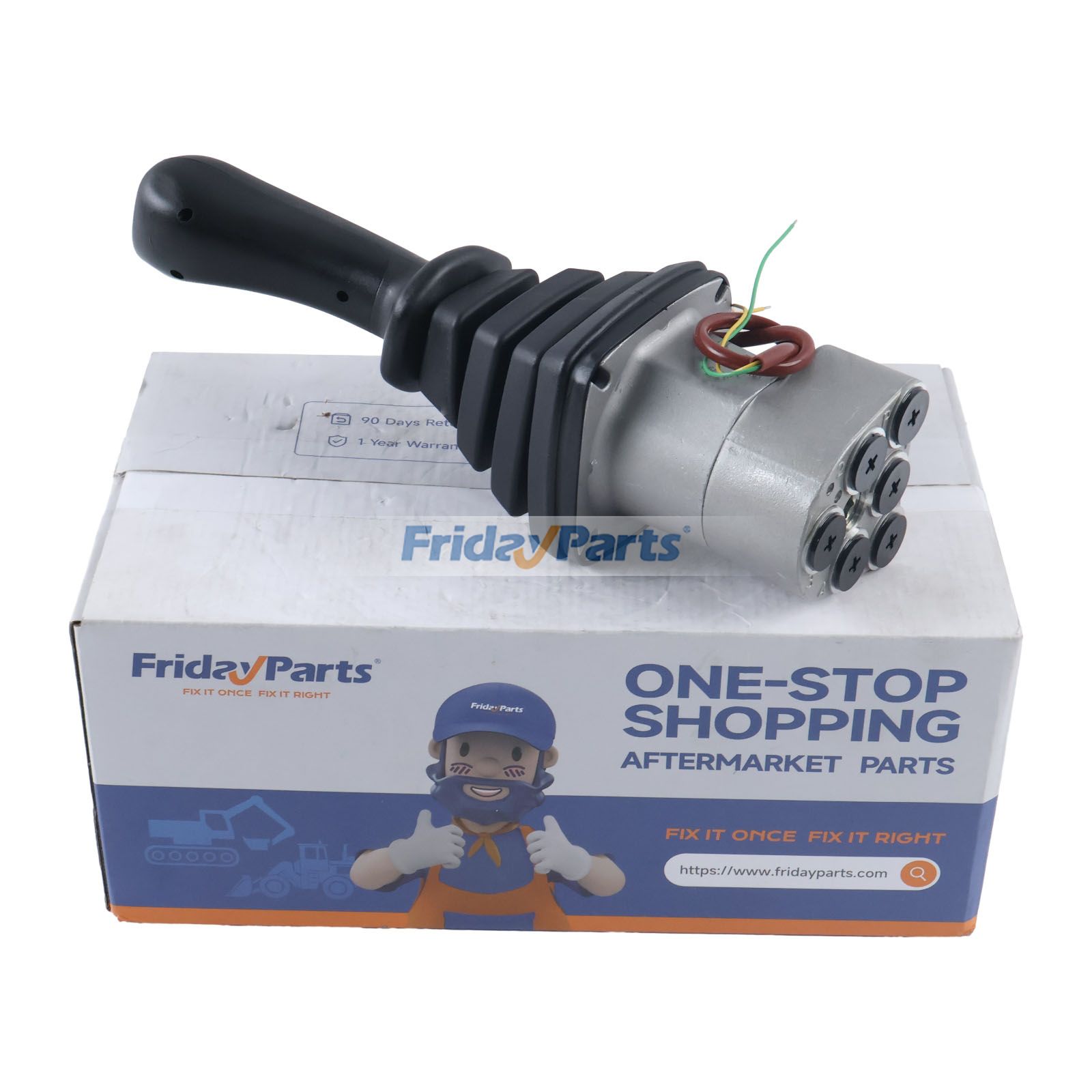 1 Button Aftermarket Rexroth 25990500 Right Control Joystick Pilot Valve for Excavator