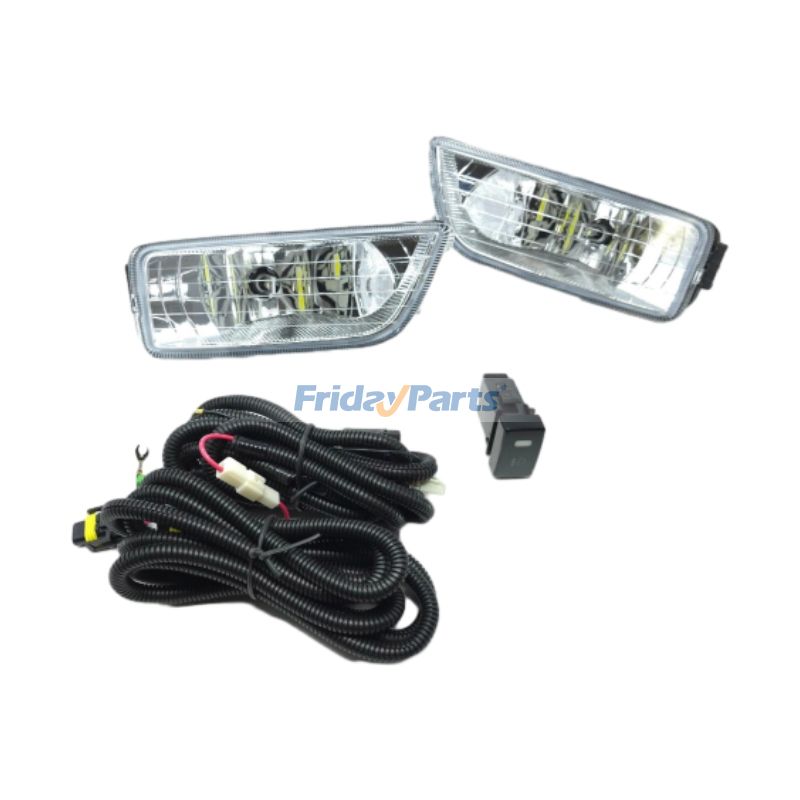 1 Paar 12 V Nebelscheinwerfer mit Kabel MSLAFL-0013-LB01 für 2006–2007 Honda Accord JDM Style Sedan 2.4L 3.0L