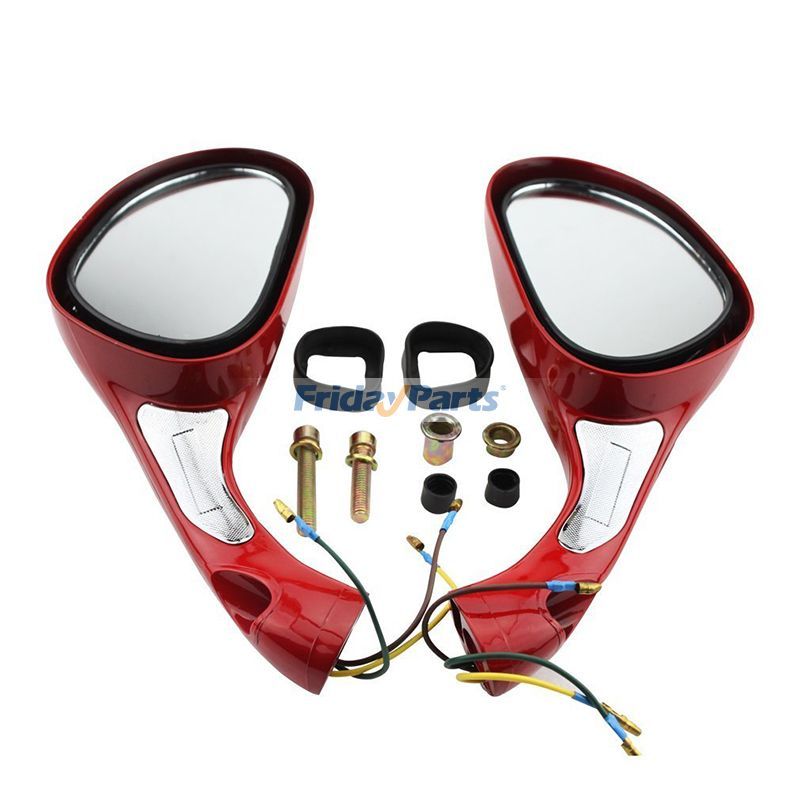 オートバイ 50cc 70cc 90cc 110cc 125cc 150cc 250cc スクーター モペット用 8mm バックミラー 1組