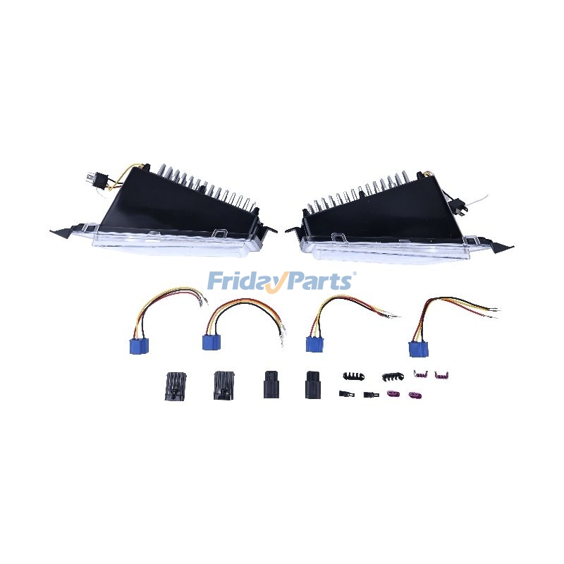 FridayParts 1 Paar LED-Stoßstangenscheinwerferbaugruppe