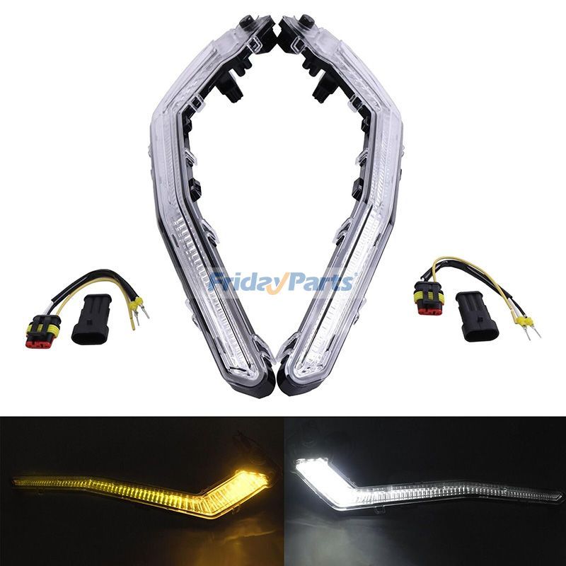 1 Pair LED Daytime Running Turn Signal Light 710004994 710004995 for Can-Am UTV Maverick X3 2017-2018