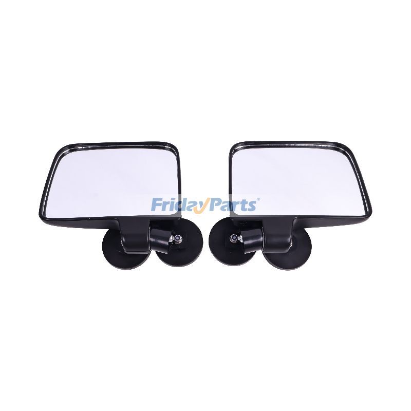 1 Pair Rubber Coated Magnetic Side Mirror John Deere for Sport UTV/ATV,Dozer,Excavator,Forklift,Golf Cart,Loader,Mower,Tractor,Other Construction Equipment,Others