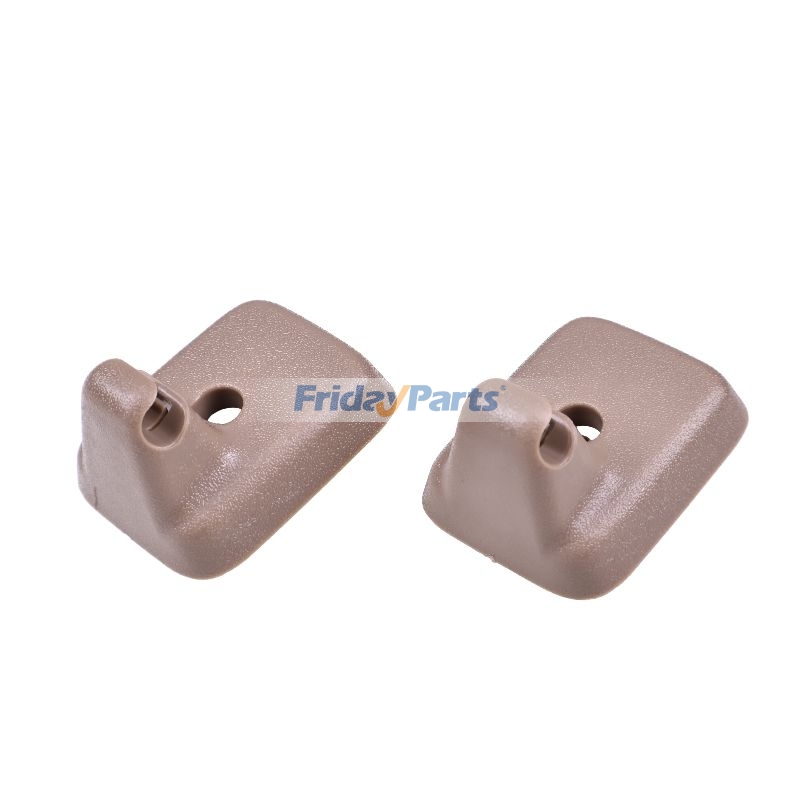 1 par de clips de sujeción para visera solar, color camello tostado, AL3Z1504132AB para Ford F-150 2009-2014 de FridayParts