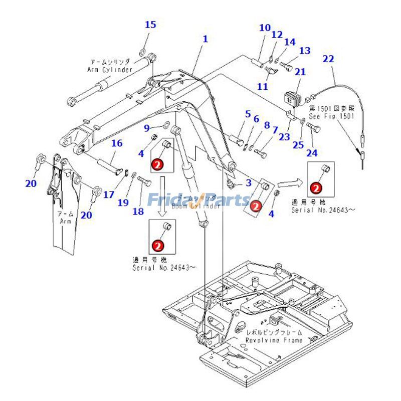 1 PC Boom Bushing for Excavator