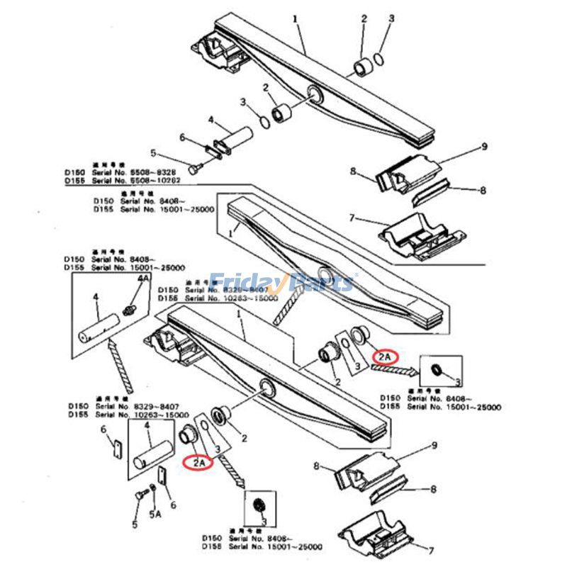 1 PC Bushing for Dozer
